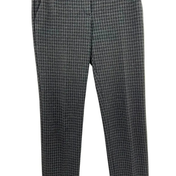 Theory Tailored Trouser in Houndstooth Twill Gray Black Size 0 - Picture 6 of 13